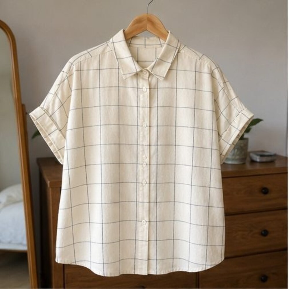 Gray Pleated Blouse